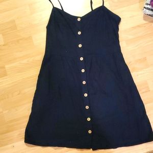 NAVY button up dress